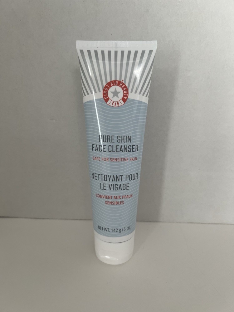 First Aid Beauty Pure Skin Face Cleanser 5oz 142g Full Size New Sealed