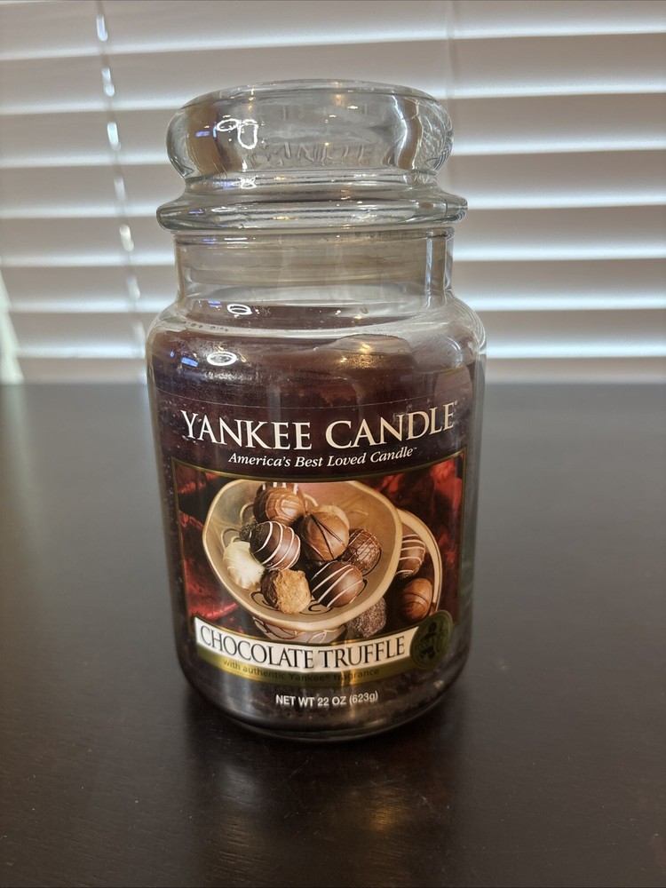 Yankee Candle Chocolate Truffle 22oz Jar Candle Retired Fragrance