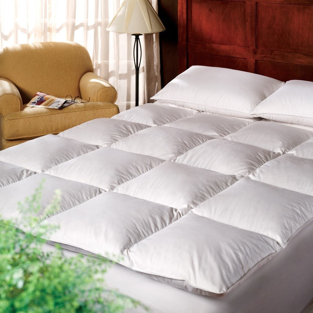 1221 Bedding Cotton 3-inch Down Alternative Fiber Bed