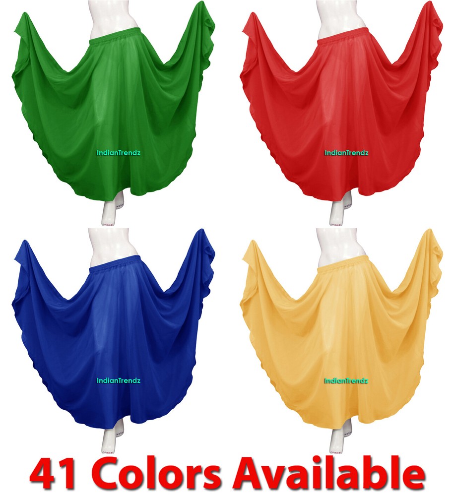 Chiffon 9-Yard Full Circle Skirt for Belly Dance and Flamenco-image