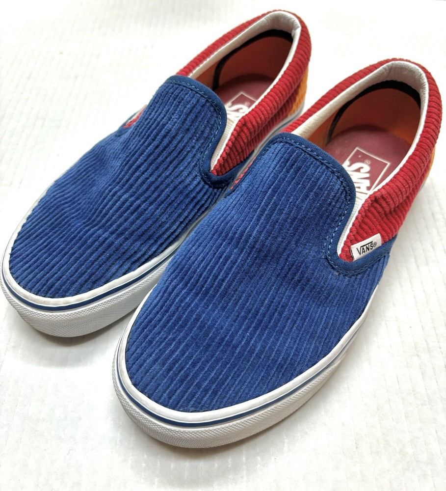 Vans Corduroy Off the Wall Skate Slip On Shoes Size Womens 7, Mens 5.5 Loafers