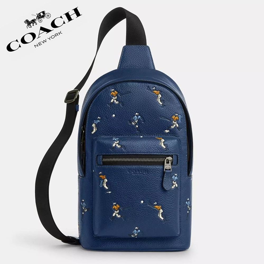 NWT ❤️ Coach West Pack With Baseball Print