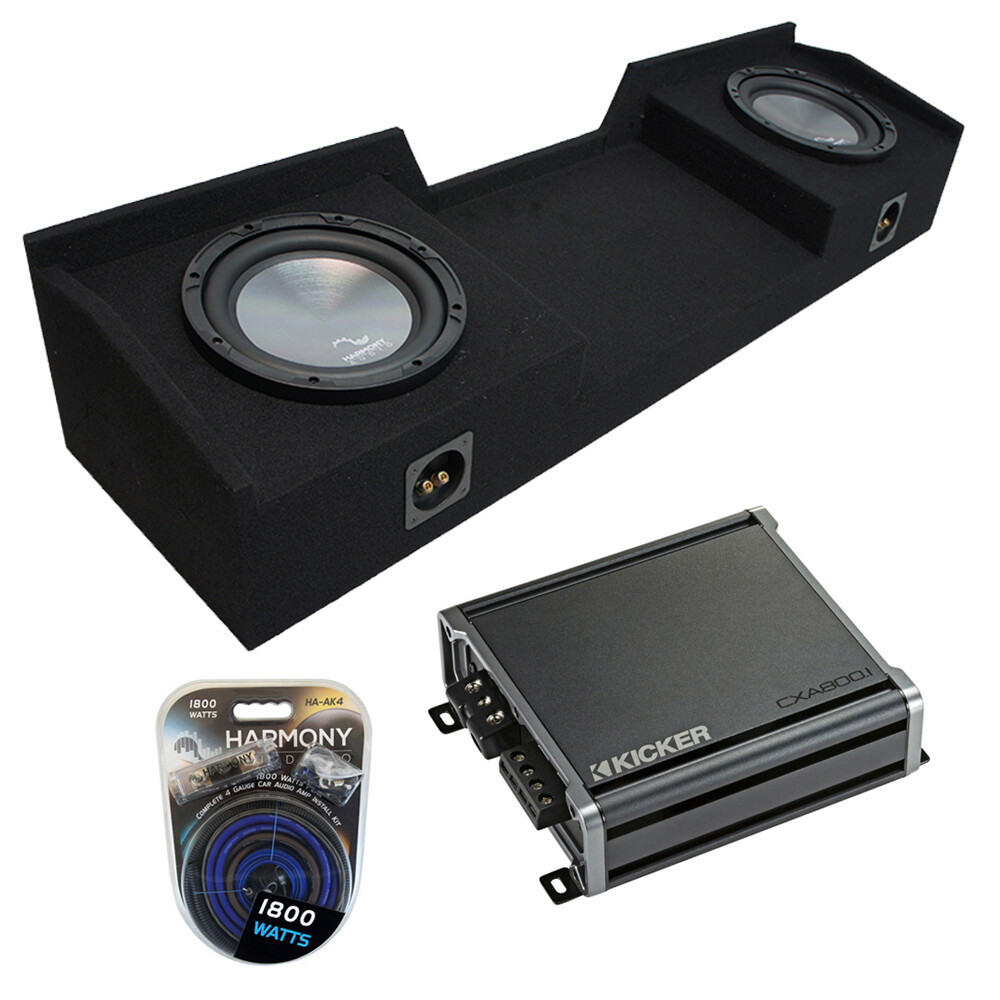 1999-2006 Chevy Silverado Extended Cab Dual 12-Inch Subwoofer Box with CXA800.1 Amp