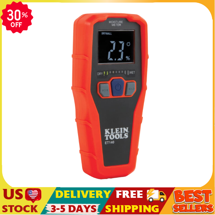 Klein Tools ET140 Pinless Moisture Meter - Detects 3/4