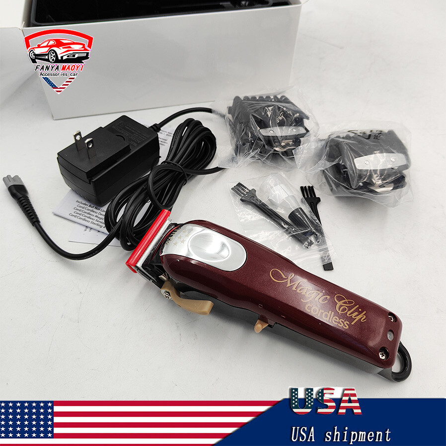 Red Clip Professional Cordless Magic Fade Clipper 8148 100-240V