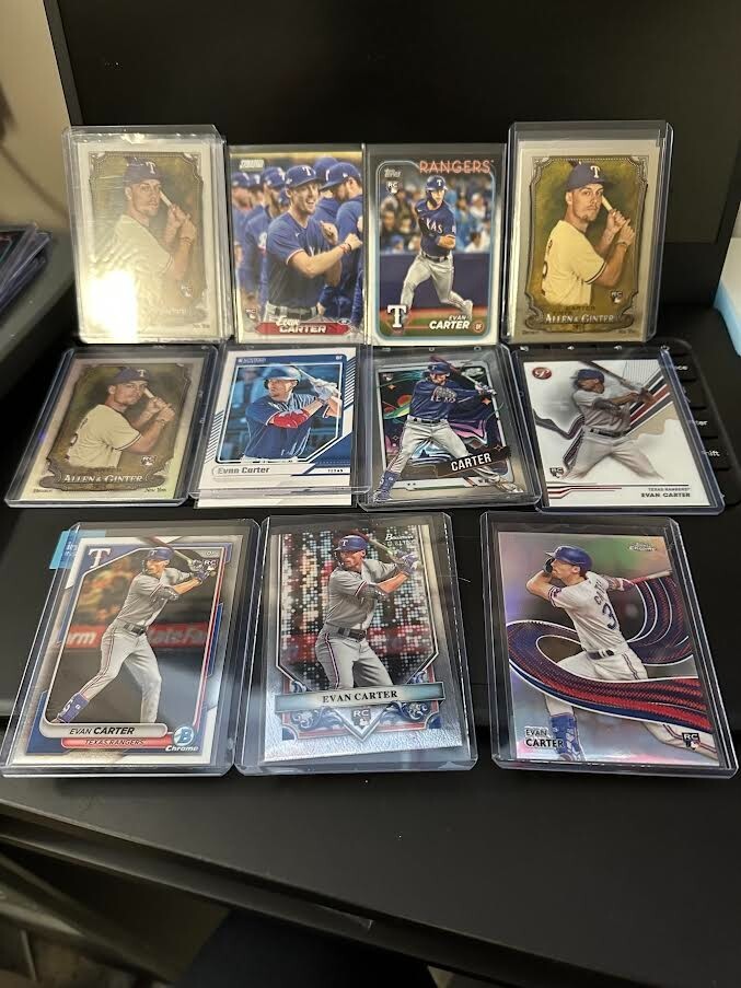 2024 Topps Evan Carter RC lot of 18