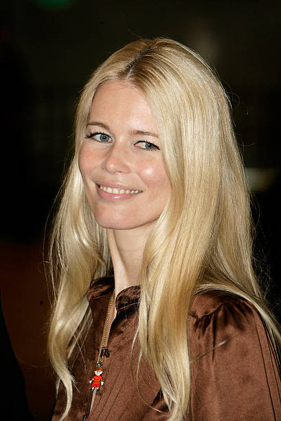Model Claudia Schiffer arrives World Premiere of Harry Potter The - Old Photo 2