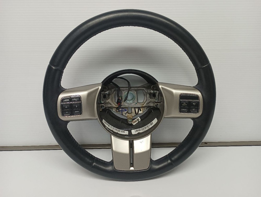Black Leather Steering Wheel w/Buttons from 2012 Jeep Grand Cherokee 11377476
