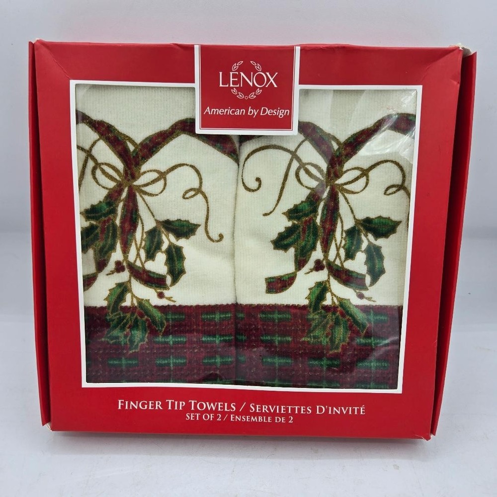 Lenox American by Design - Fingertip Towels - Holiday, Christmas Decor