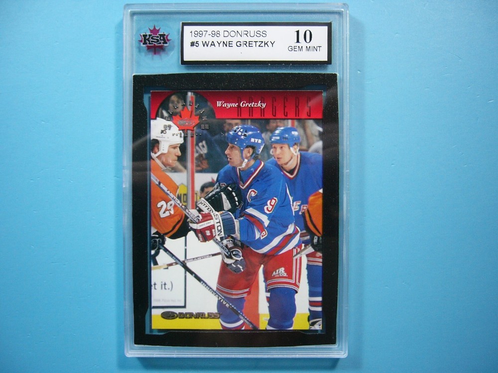 1997/98 LEAF DONRUSS NHL HOCKEY CARD #5 WAYNE GRETZKY KSA 10 GEM MINT SHARP+