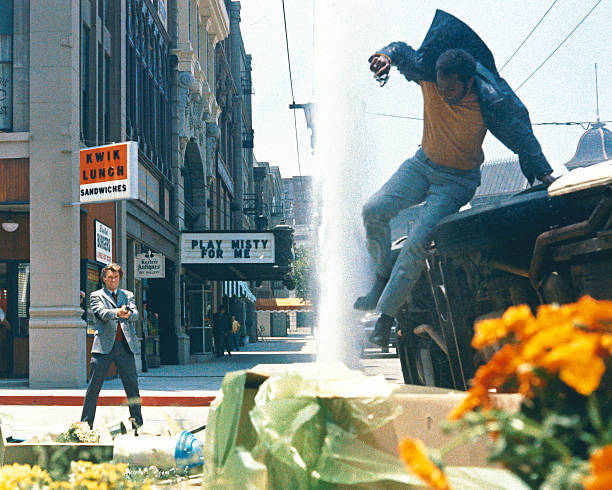 Clint Eastwood as Inspector Harry Callahan in the action film Dirt- Old Photo 1