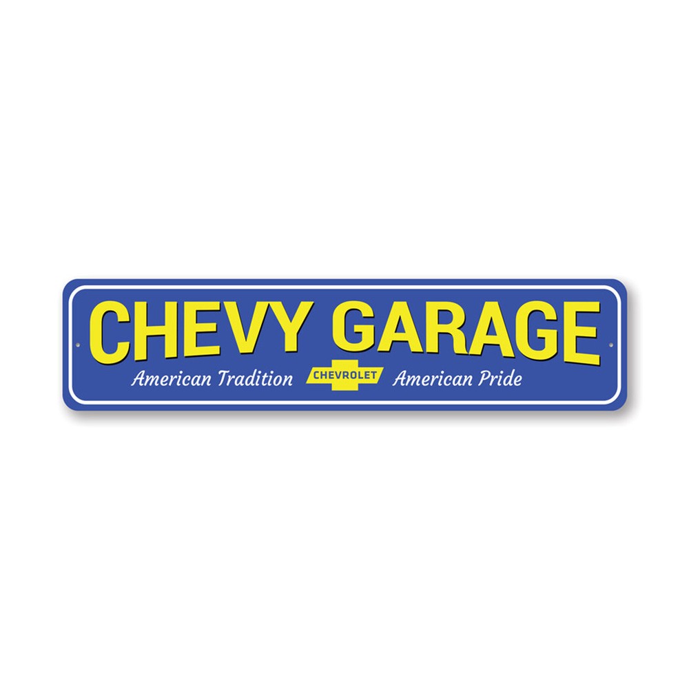 Chevy Garage Metal Sign Chevrolet Automotive Car Man Cave Sports Memorabilia
