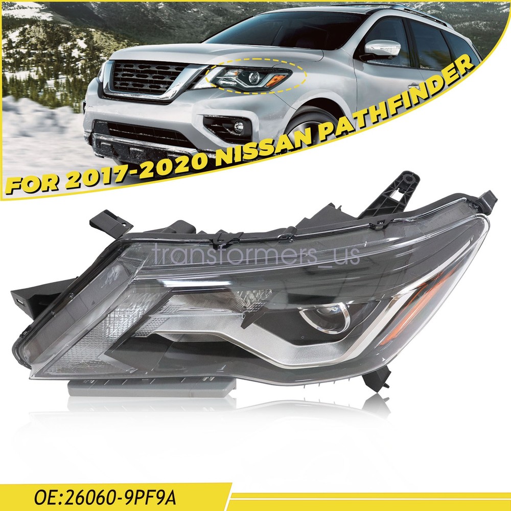 Headlight Halogen Driver Left Side 26060-9PF9A For 2017-2020 Nissan Pathfinder