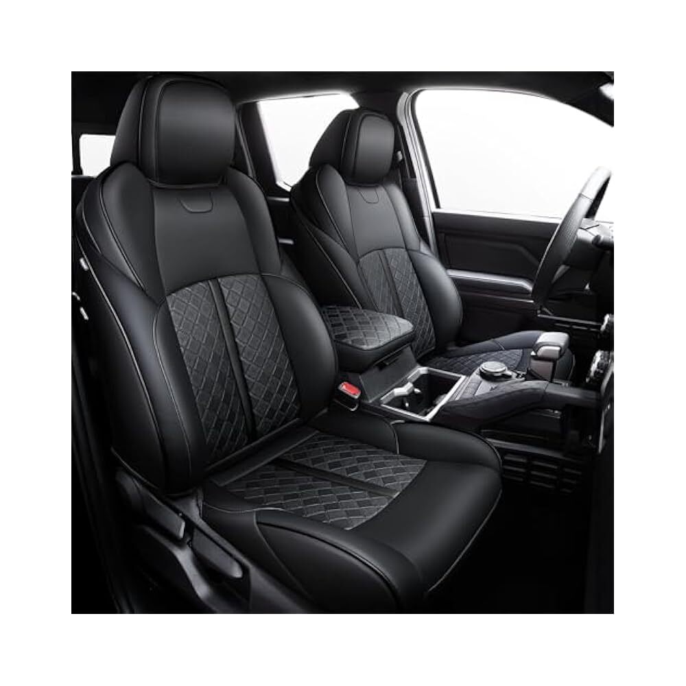 Premium Faux Leather Seat Covers for 2024-2025 Double Cab Trucks