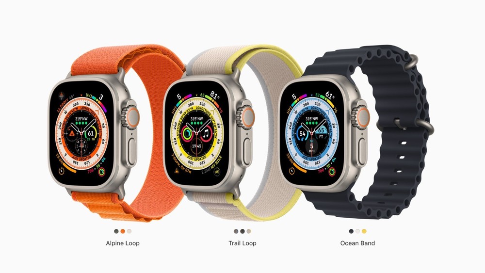 Apple Watch Ultra GPS Cellular 49mm Titanium Trail Alpine Ocean - Excellent