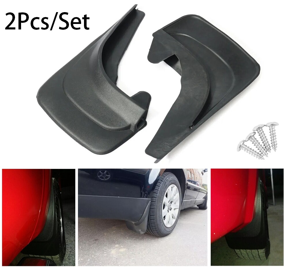 2 Black ABS Plastic Mud Flaps for Cars SUVs Trucks – Splash Guards  