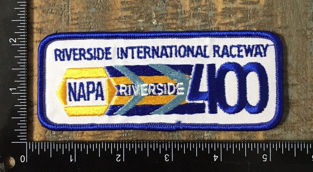 Vintage NAPA RIVERSIDE 400 Raceway NASCAR Racing California Race Track Patch