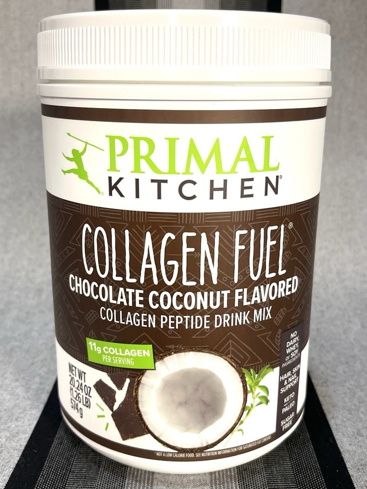 Primal Kitchen Chocolate Collagen Peptide Powder 20.24oz Fuel Drink Mix Sealed