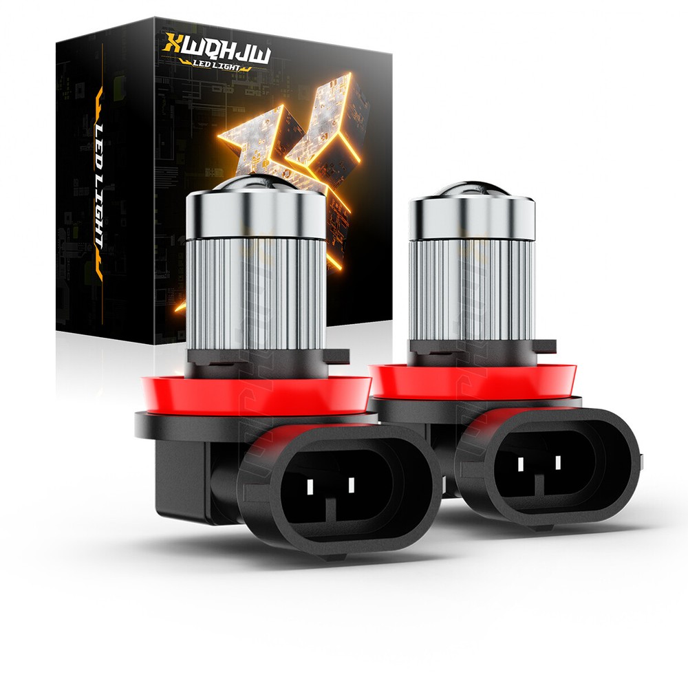 2X H11 For BMW E90 325 328 335i LED Fog Light Bulbs Kit Error Free 6000K White A