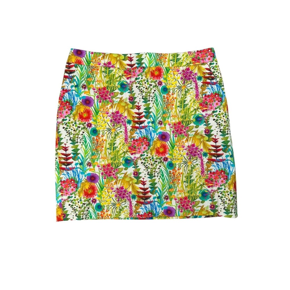 J. Crew Liberty Sz 00 London Tresco Floral Print Fabric Postage Stamp Mini Skirt