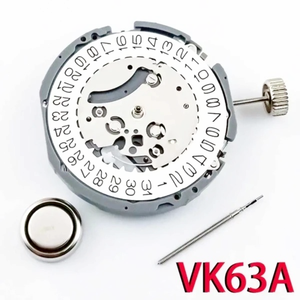 Japan VK63A Chronograph Quartz Movement with Genuine Battery VK61A VK67A