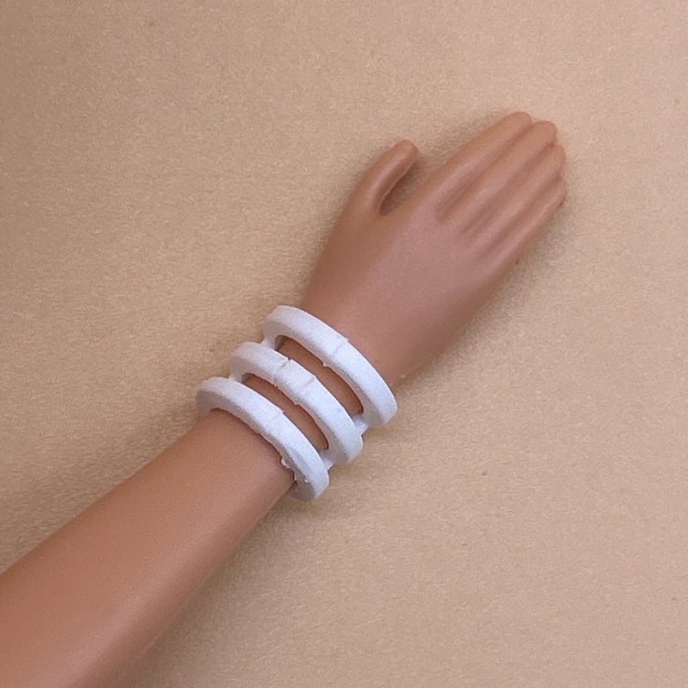Barbie Fashionistas Doll Bracelet White Replacement Doll Jewelry
