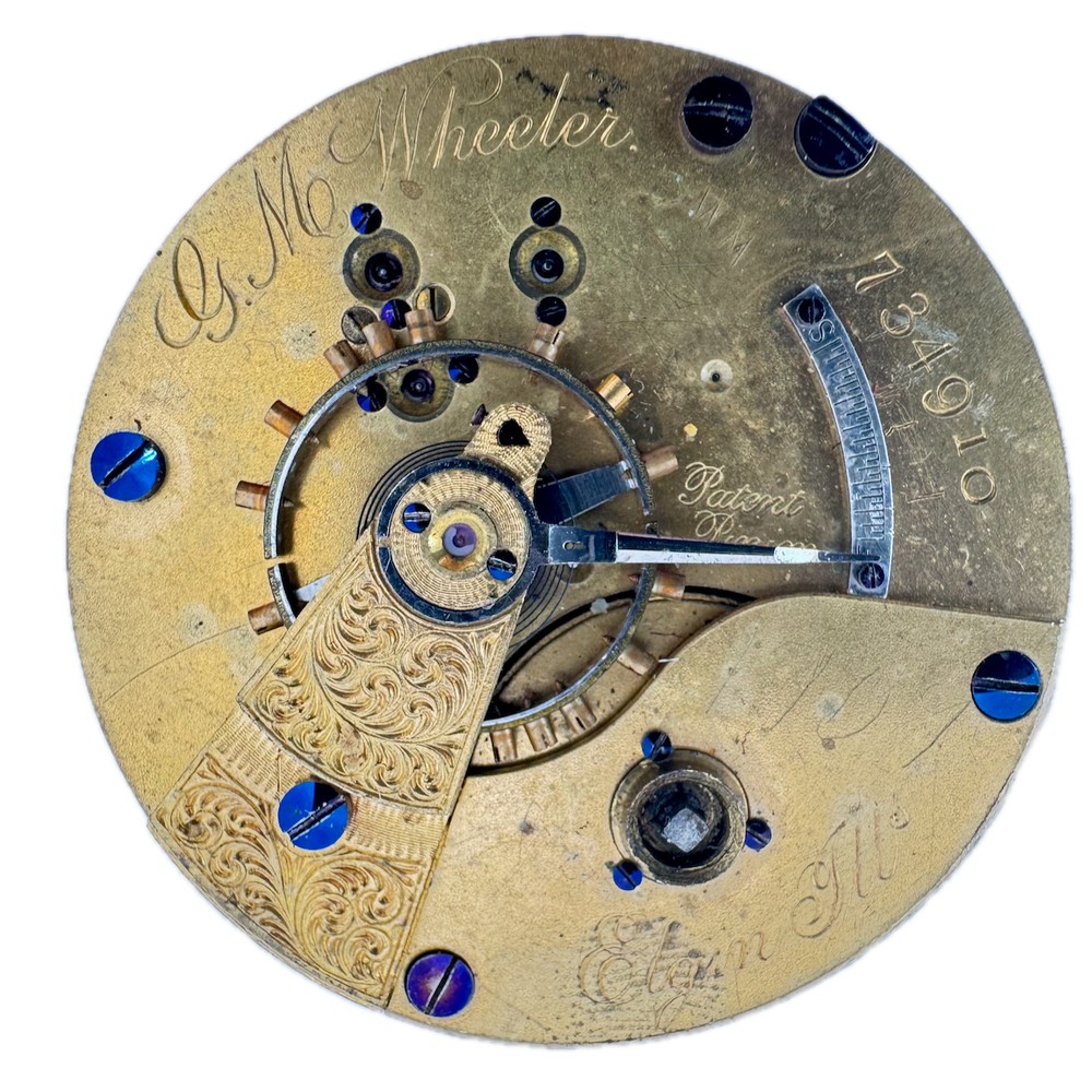 Antique 1880 Elgin GM Wheeler 13j Key Wind Pocket Watch Movement 81 USA 18s