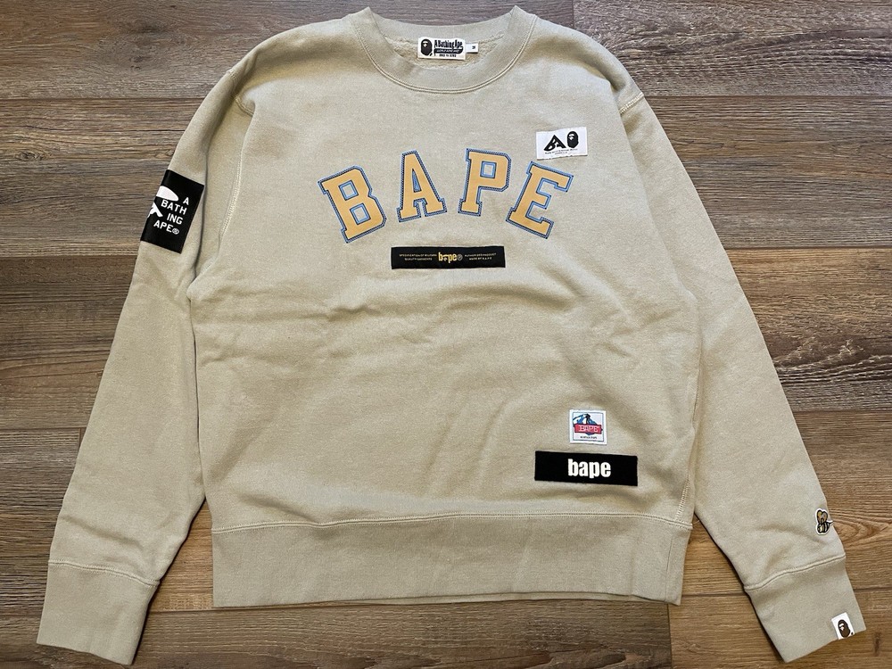 A Bathing Ape BAPE Relaxed Fit Sweatshirt Crewneck Mens M Designer Fashion