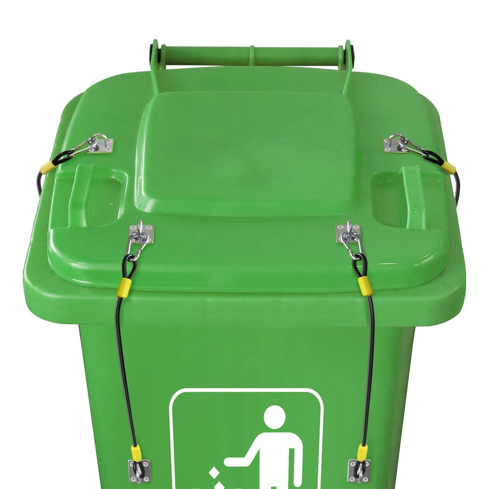 Trash Can Lid Lock,Trash Can Locks for Animals Stop from Rummaging Metal Univ...