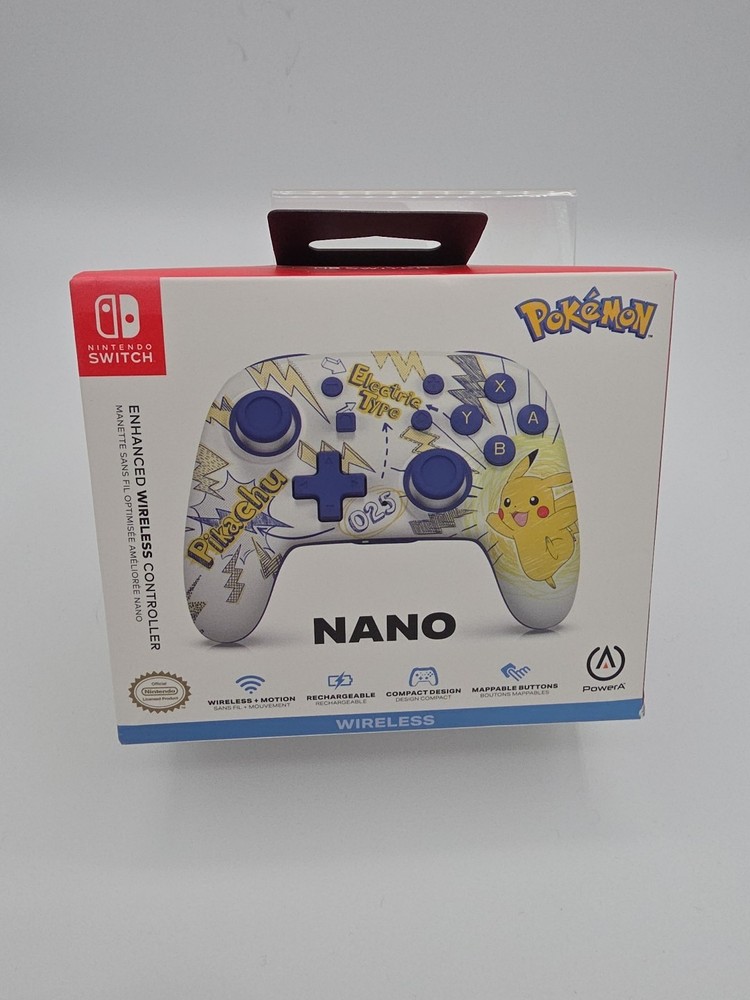 Nintendo Switch PowerA Nano Pokemon Pikachu Enhanced Wireless Controller
