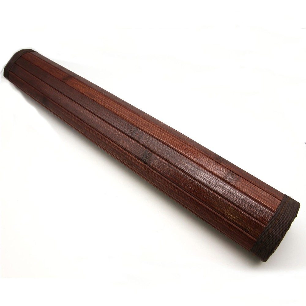 Bamboo Bath Mat 32x20 Brown Non-Slip Bathroom Rug